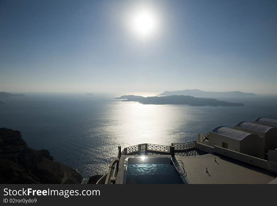 Beautiful view in Santorini (Greece). Beautiful view in Santorini (Greece)