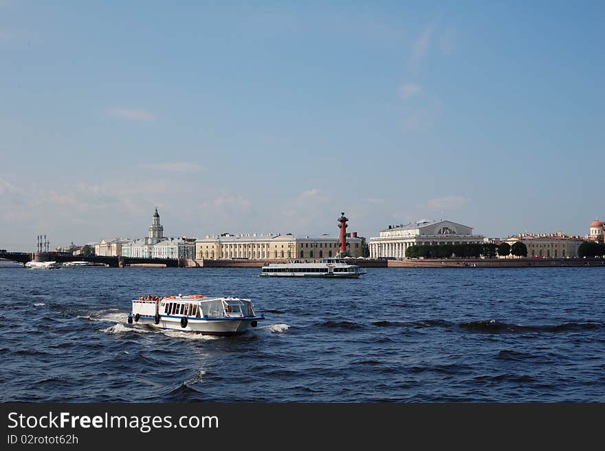 St. Petersburg city Russia on Neva river