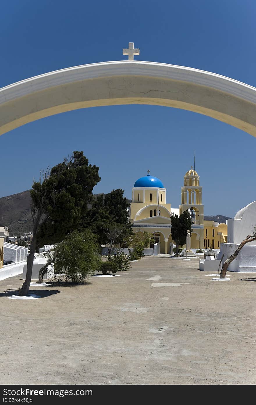 Church bells on Santorini island