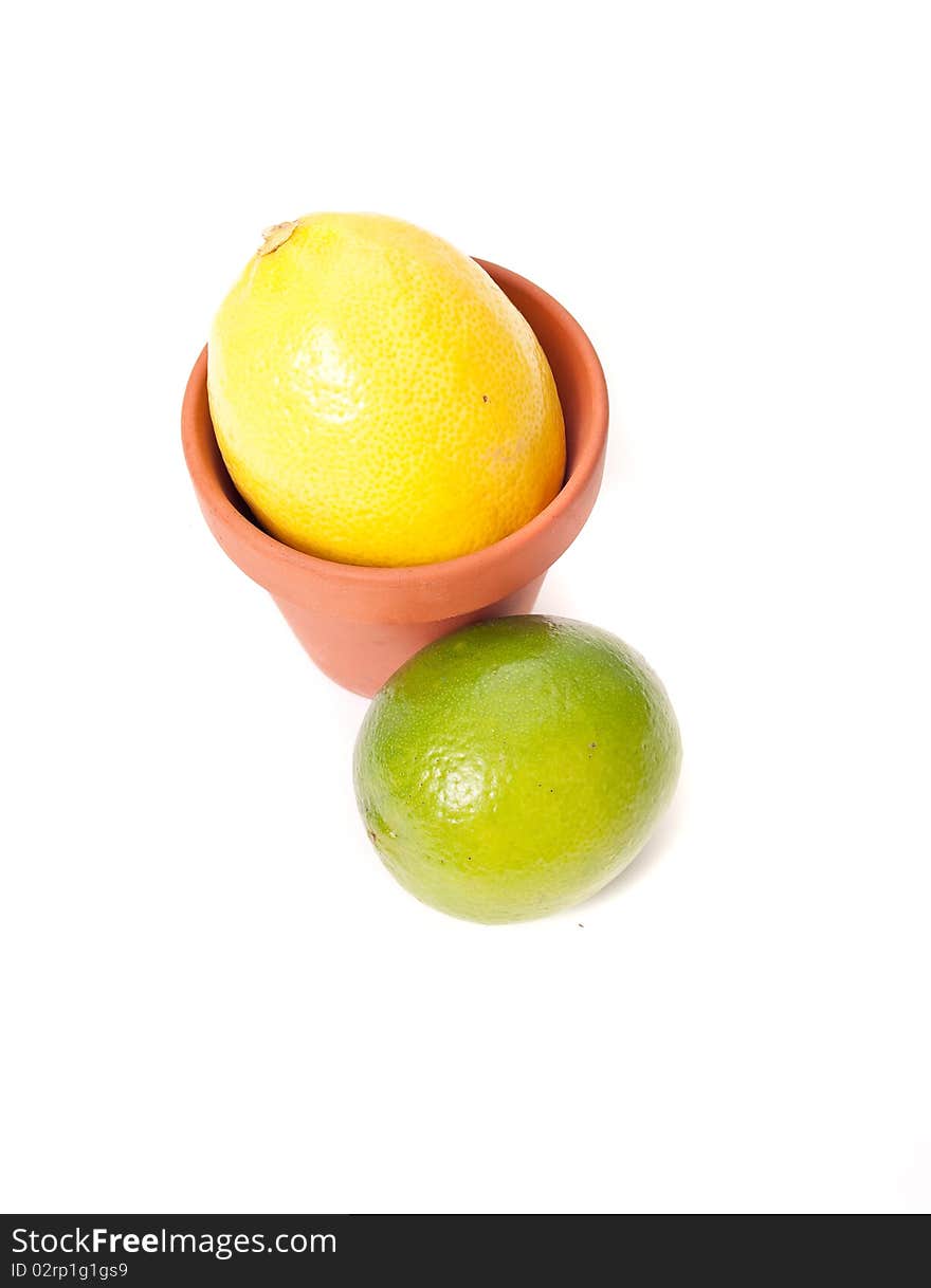 Lemon Pot with Lime