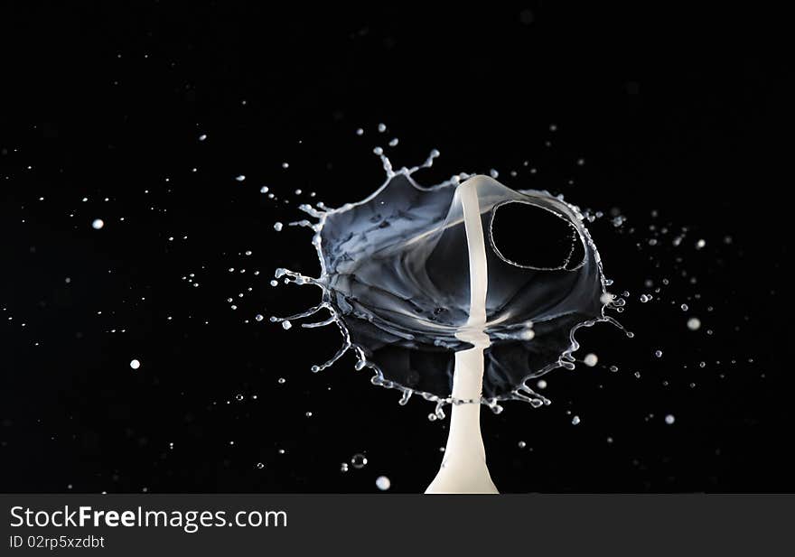 High speed capture of rip in milk drop collision. High speed capture of rip in milk drop collision