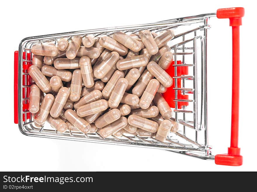 Carts filled with pills