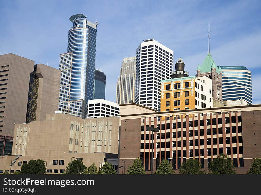 Colorful Buildings in Minneapolis, Minnesota. Colorful Buildings in Minneapolis, Minnesota.