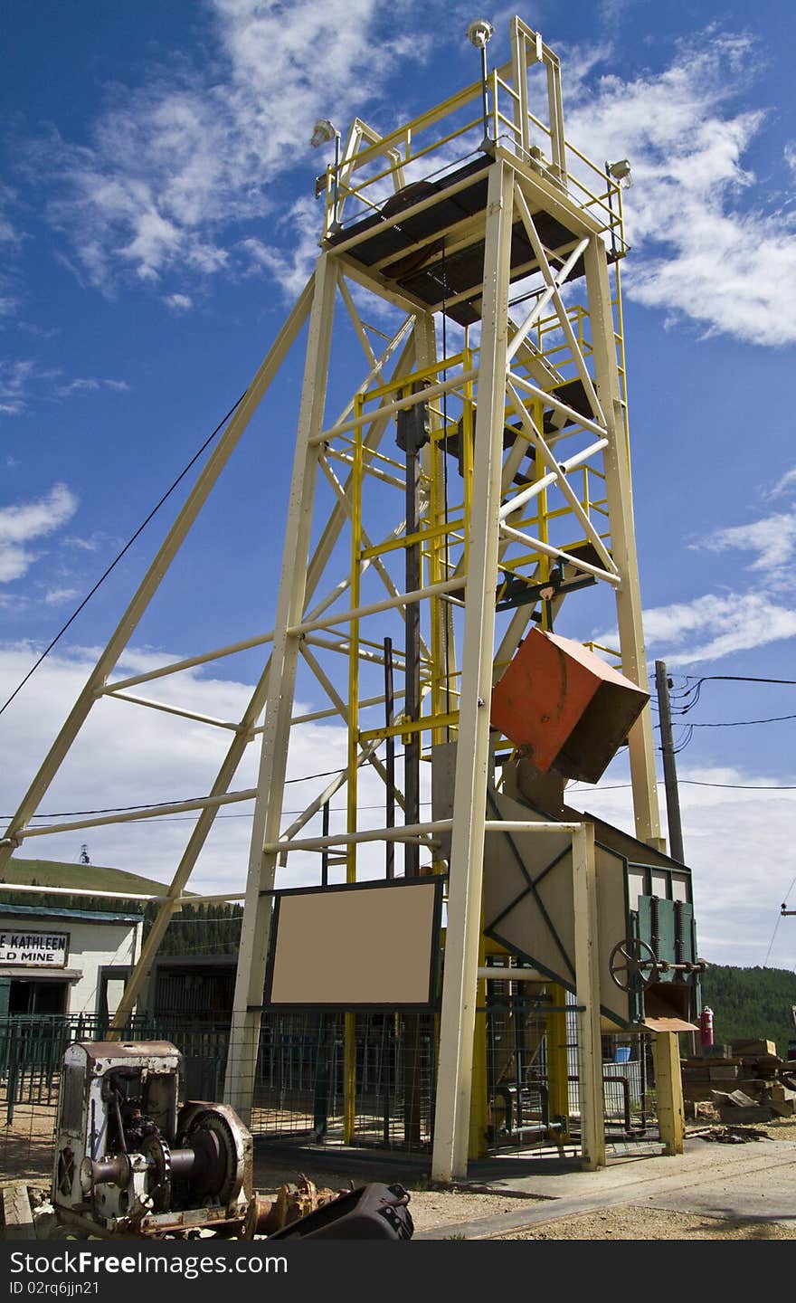 Operational goldmine located in the mountains of  Cripple Creek, Colorado