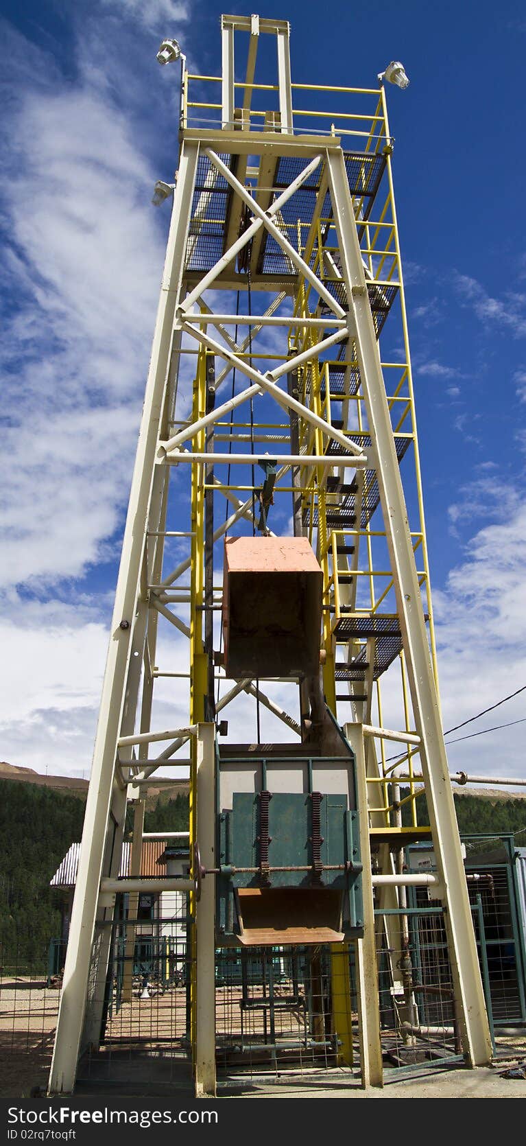 Operational goldmine in Cripple Creek, Colorado