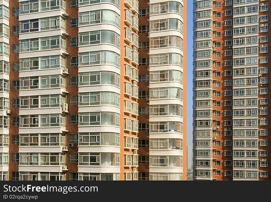 Residential Buildings in Taiyuan, Shanxi, China.