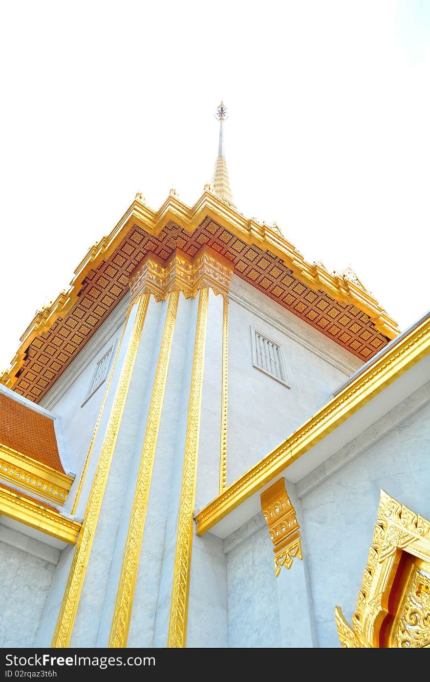 Wat Traimit temple in Bangkok Thailand