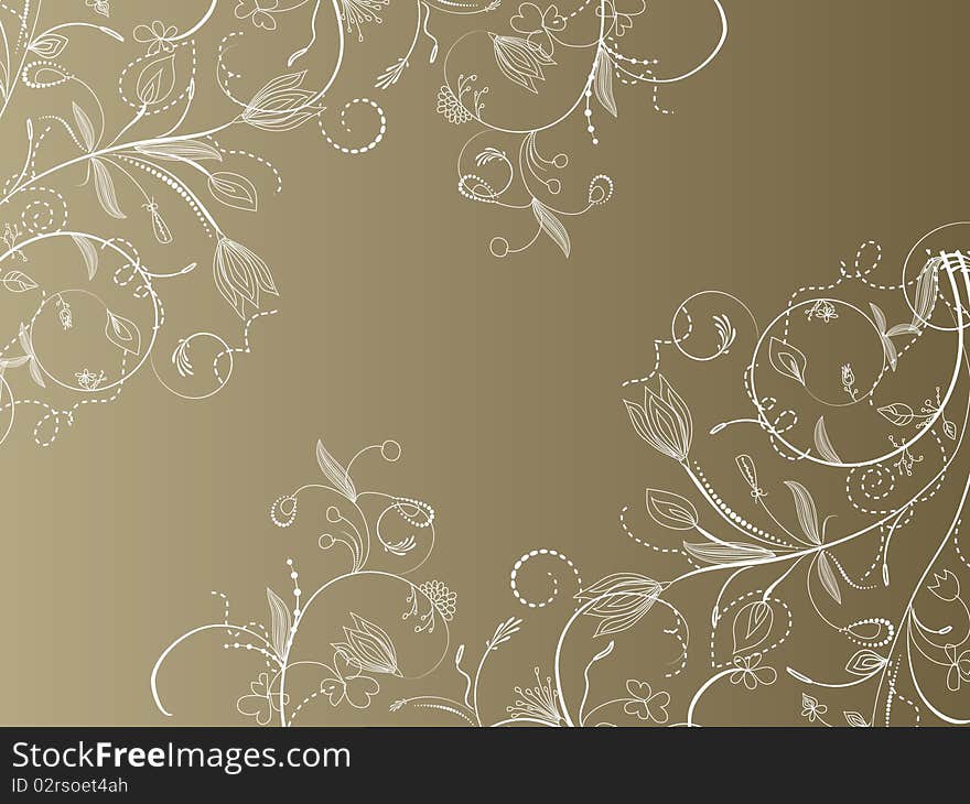 Flower decoratively romantically abstraction illustration. Flower decoratively romantically abstraction illustration