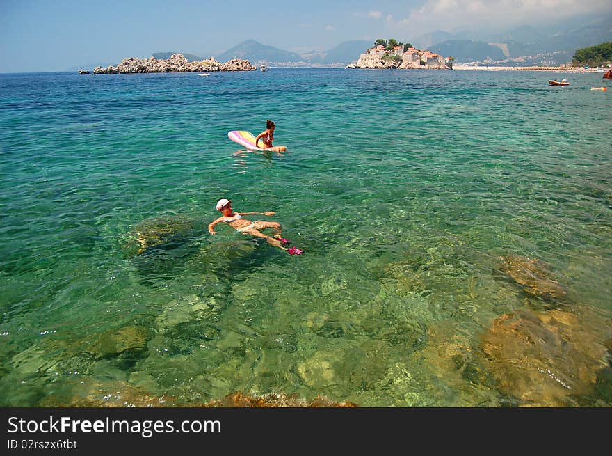 Quiet moments in Adriatic waters