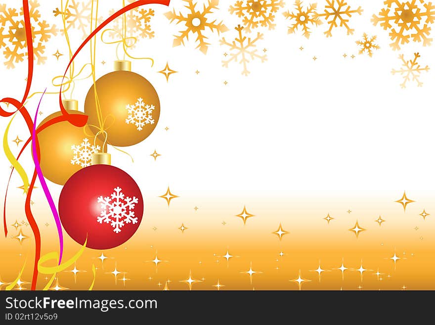 Yellow christmas background