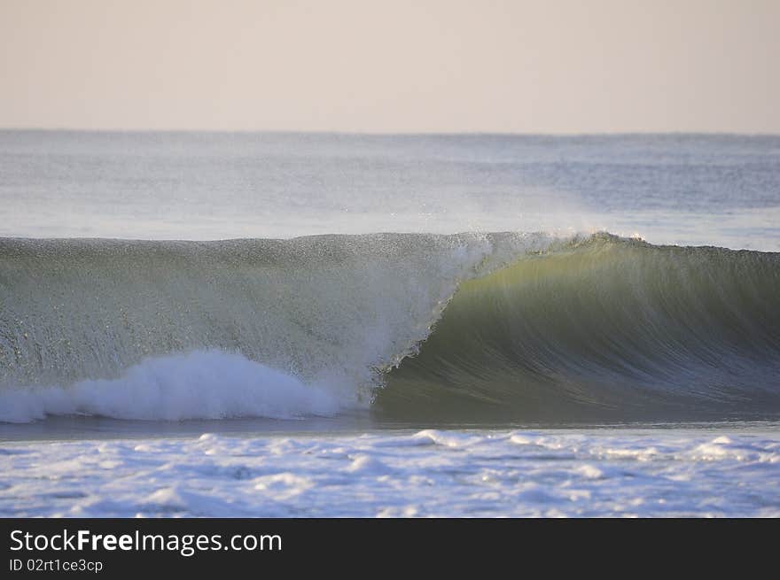 Wave crashing in atlantic ocean. Wave crashing in atlantic ocean