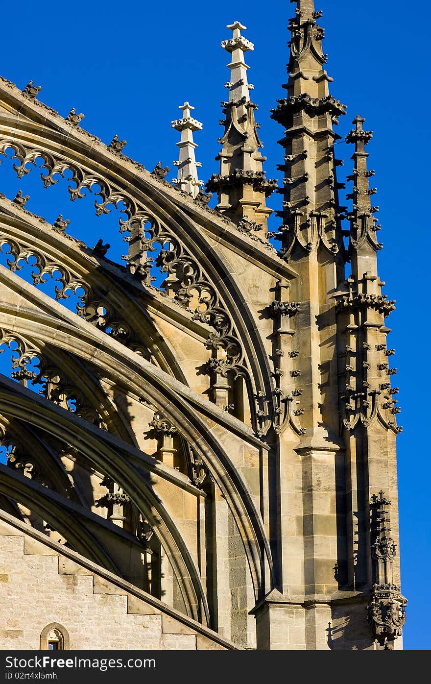 Detail of Cathedral of St. Barbara, Kutna Hora, Czech Republic