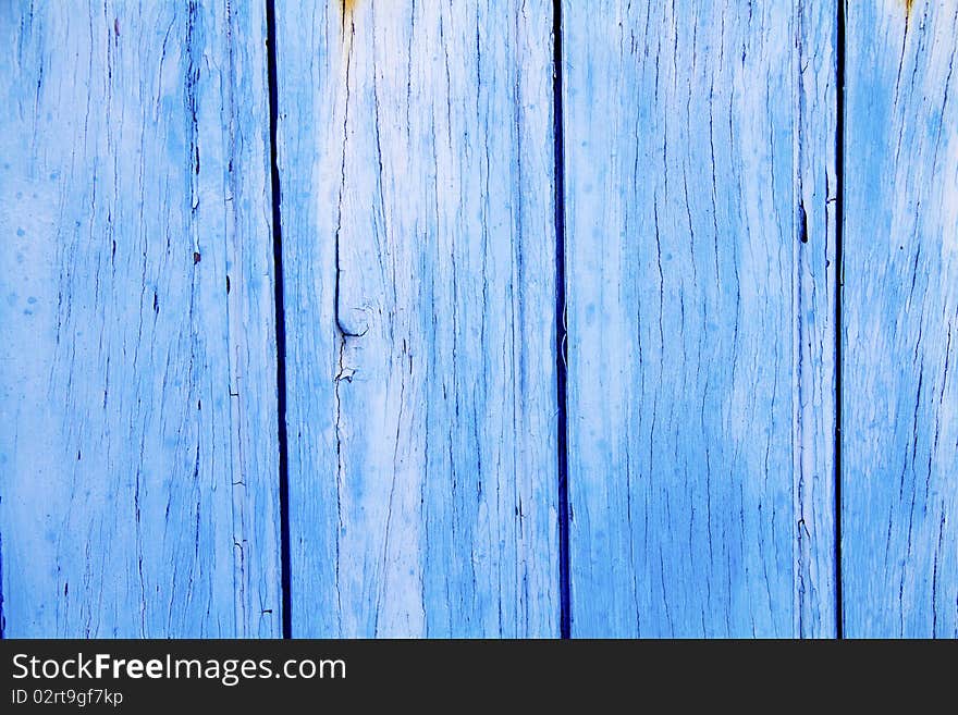 Background wooden slats painted blue. Background wooden slats painted blue