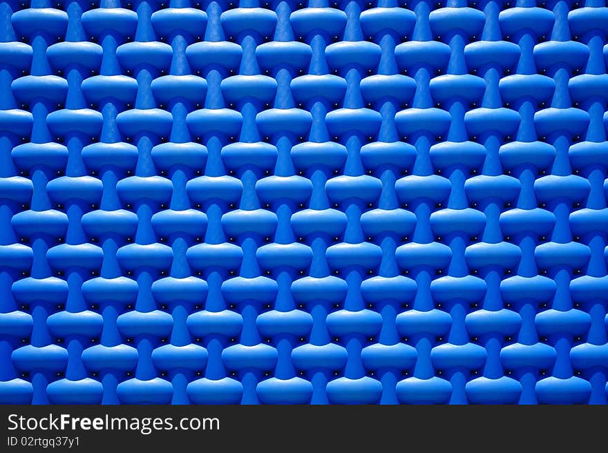 Bright blue pattern of wall