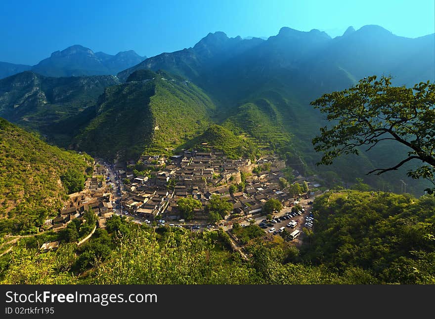 Village in the mountains, mentougou area,china. Village in the mountains, mentougou area,china