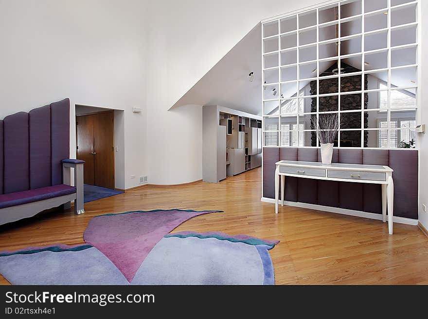 Foyer in contemporary home