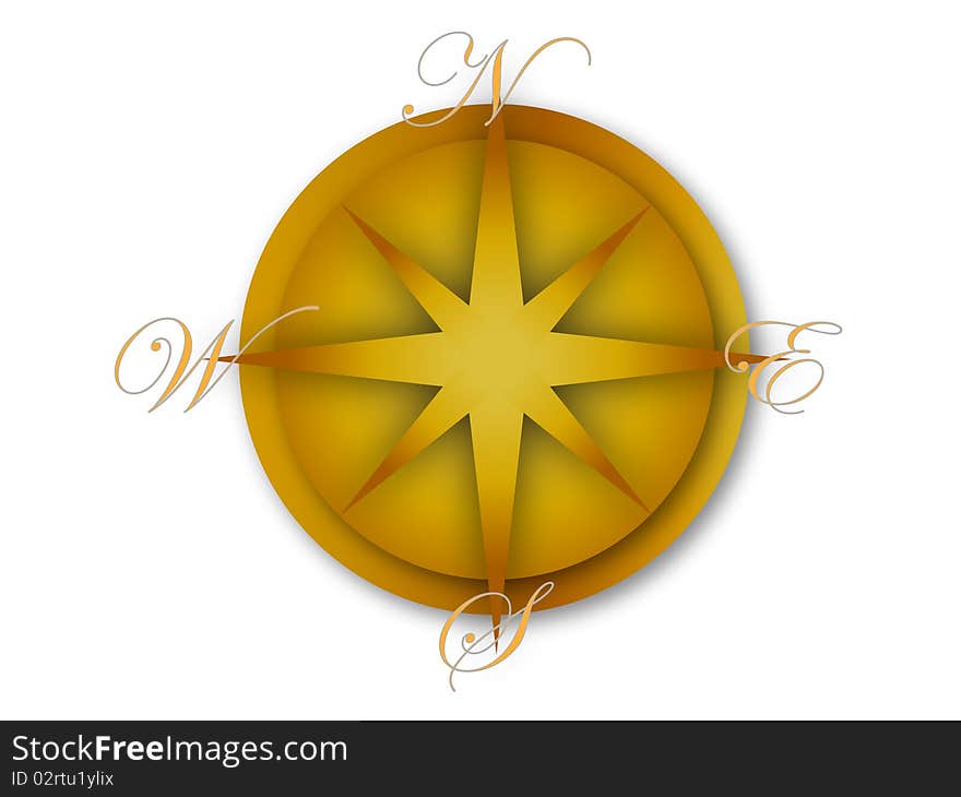 A simple yet elegant compass to use with your graphic works. A simple yet elegant compass to use with your graphic works.