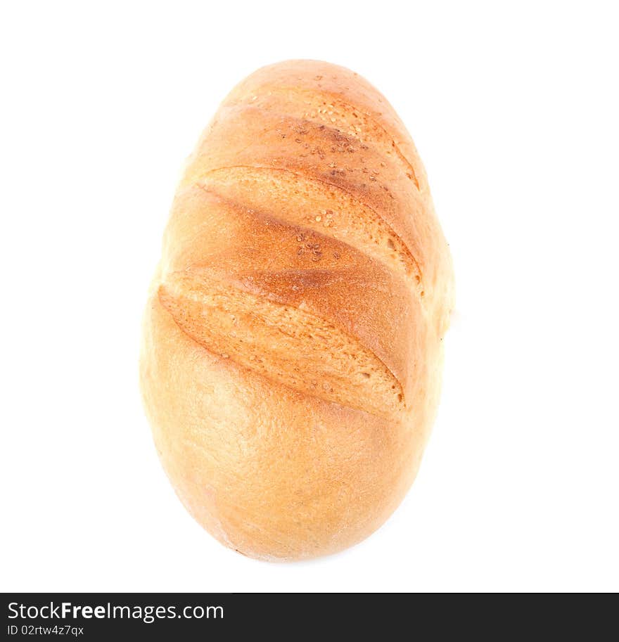 Bread on a white background