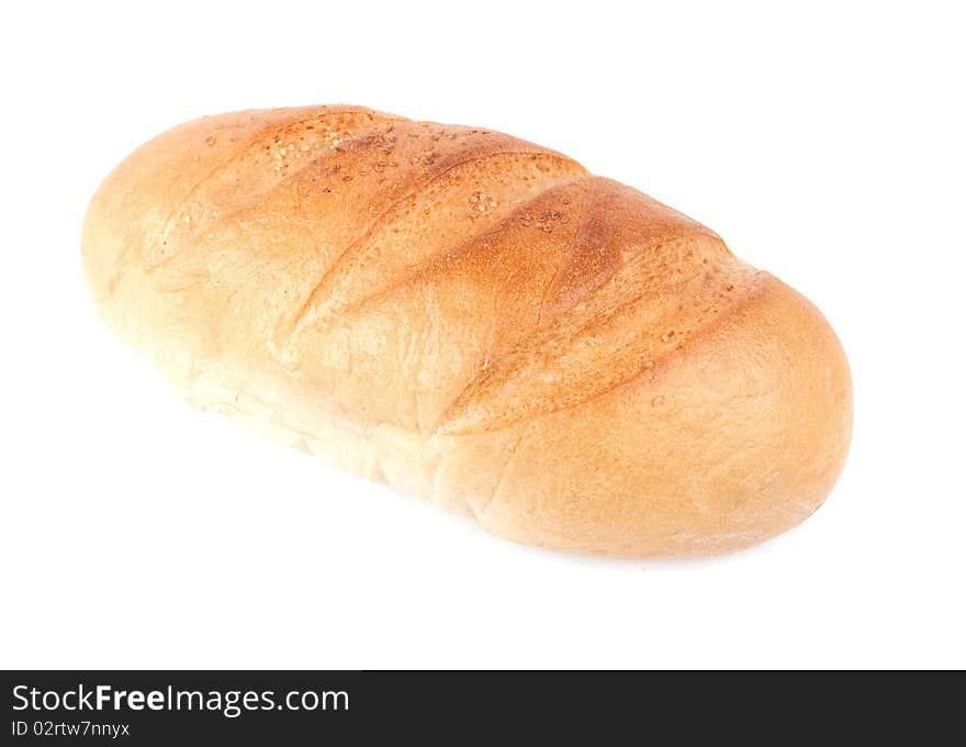 Bread on a white background