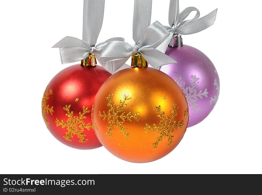 Christmas ball isolated on white background. Christmas ball isolated on white background