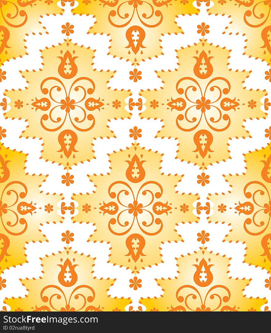 Seamless wallpaper with floral elements of the ornament. Seamless wallpaper with floral elements of the ornament