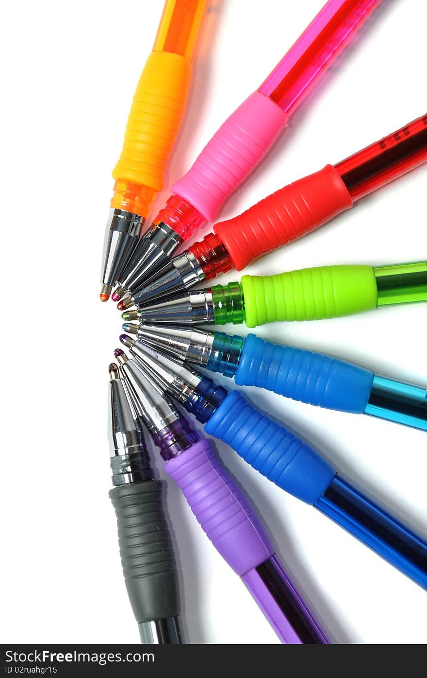 Assortment of colored ball-pen