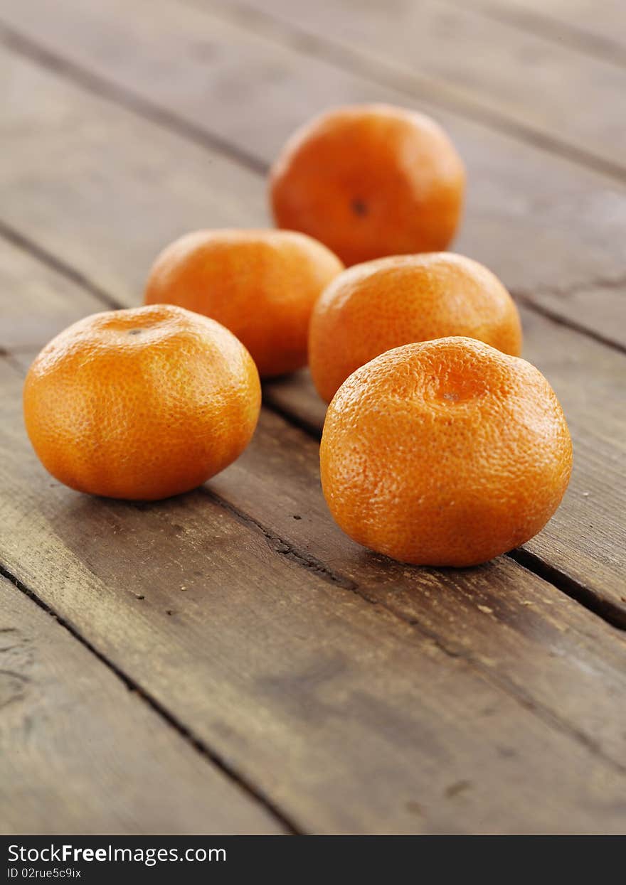 Fresh appetizer mandarin on the wooden table. Fresh appetizer mandarin on the wooden table