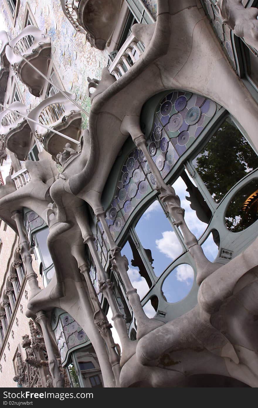 Batllo House by Gaudi, Barcelona