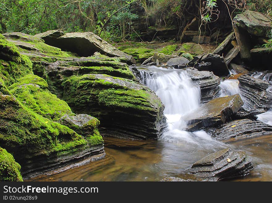 A river running through a peaceful scenery