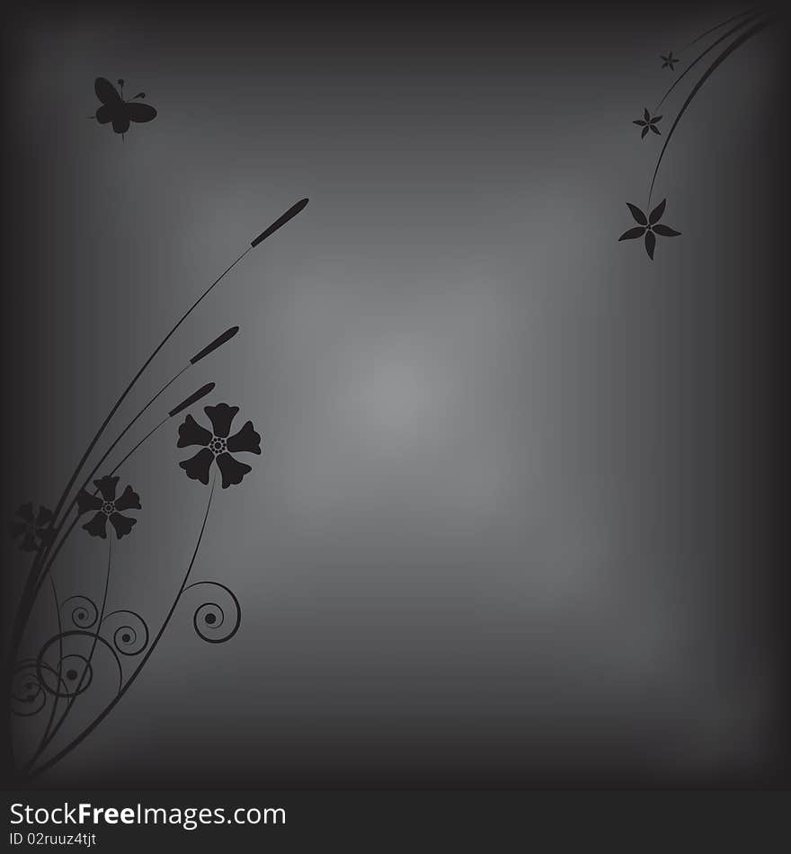 Floral abstract background