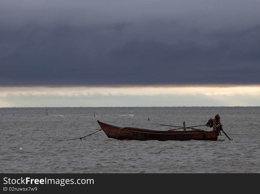 Boat floating