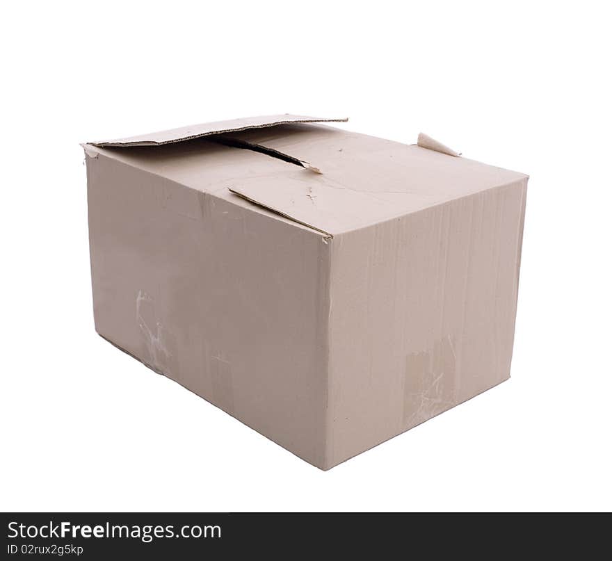 A box on a white background