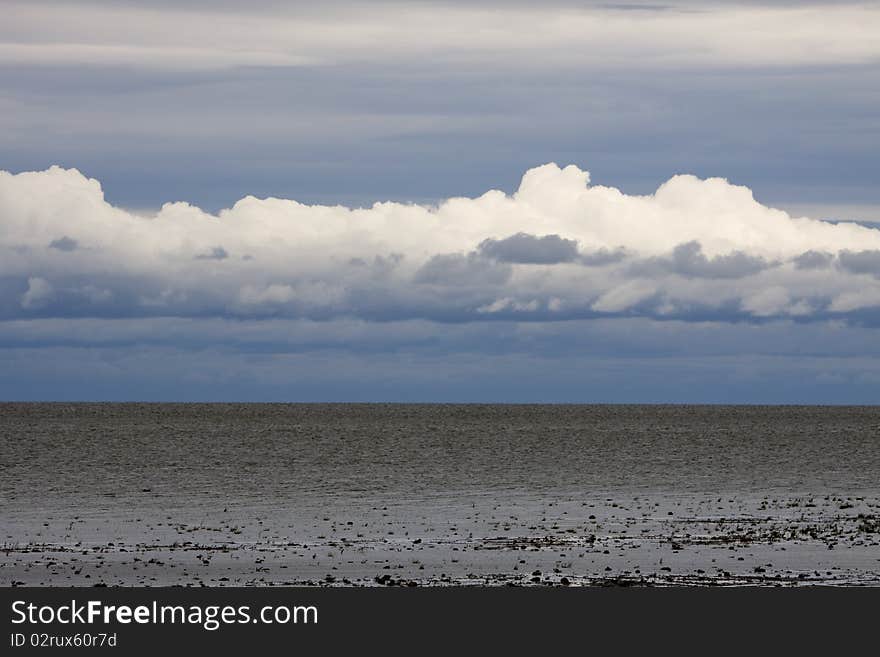 Cloudscape above the lake