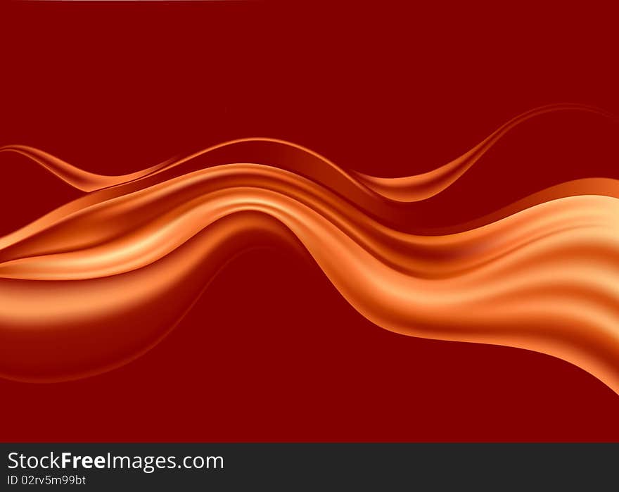 Abstract brown waves on dark background. Abstract brown waves on dark background