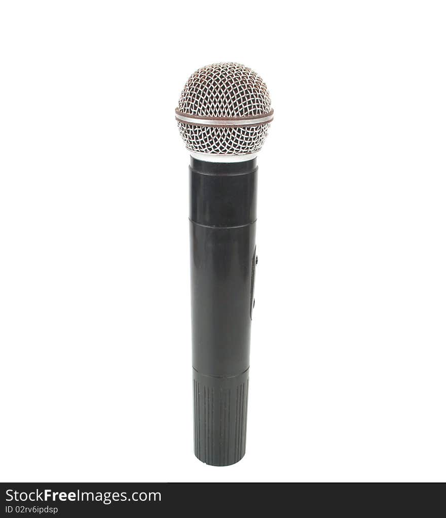 Microphone on a white background