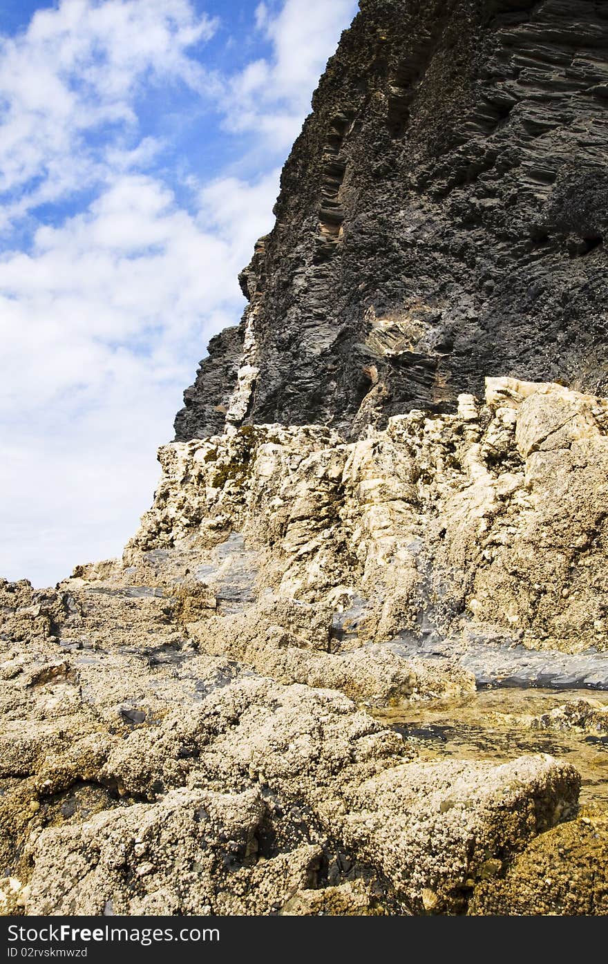 Cliffs at Aberporth, Cardigan, Wales. Cliffs at Aberporth, Cardigan, Wales.