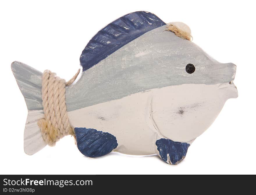 Wooden fish ornament