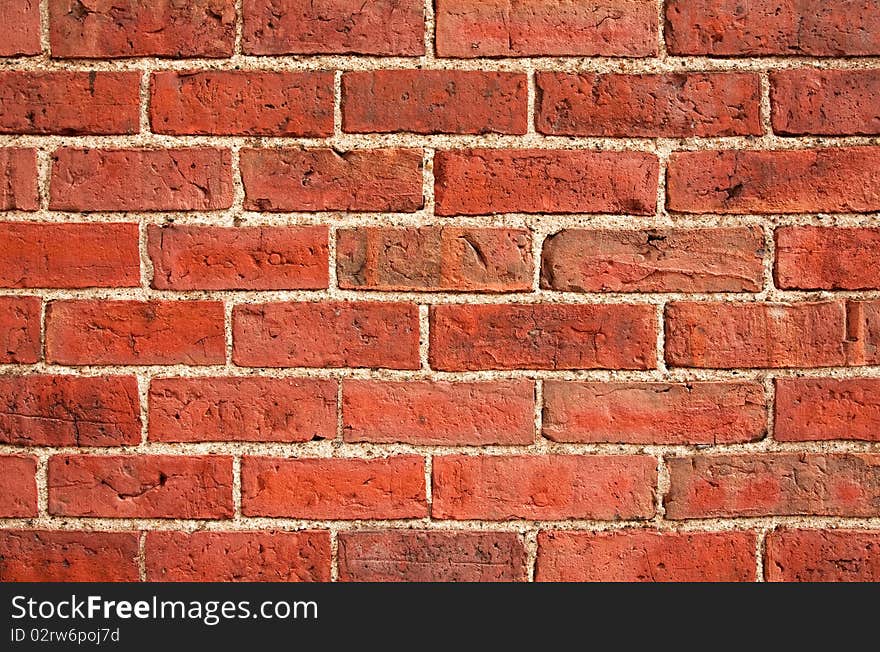 Close up on a Brick Wall.