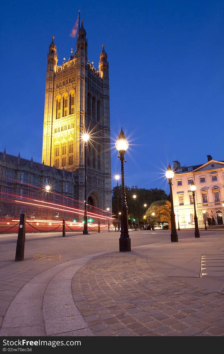 Victoria Tower At Night