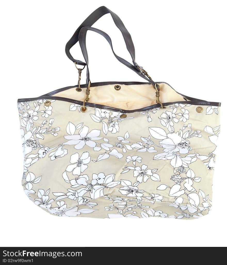 Female floral handbag | Isolated