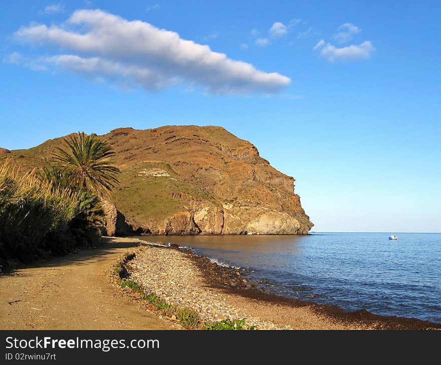 Destination scenic - beach and cliff