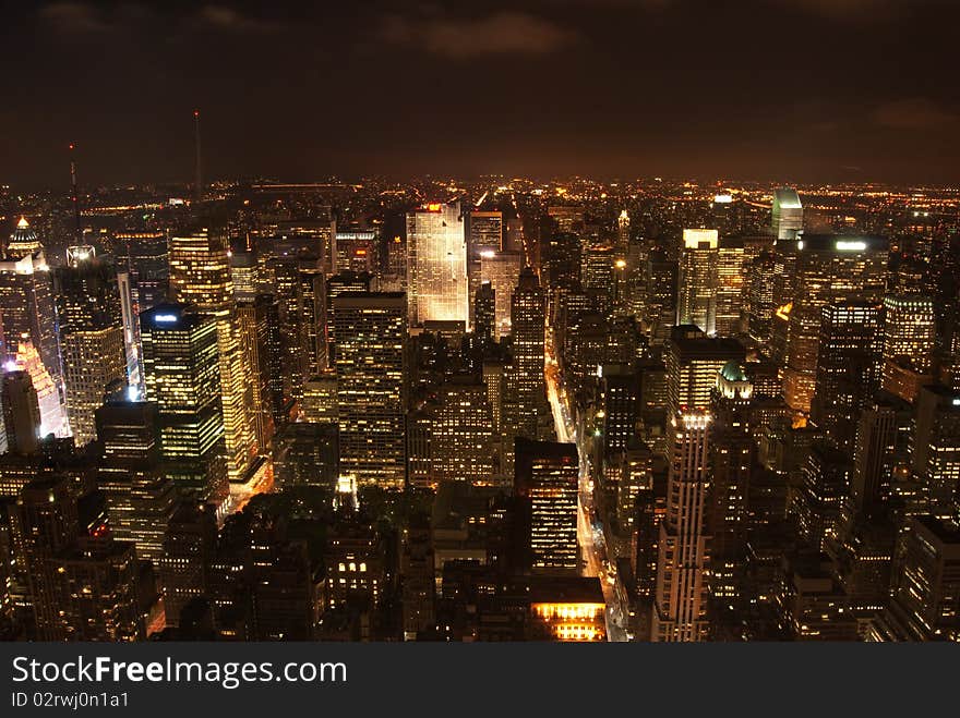 New York by night