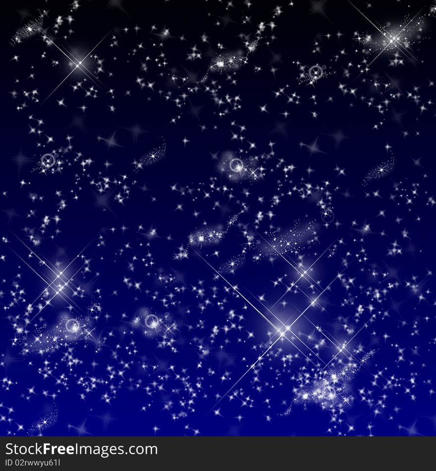 Stars on a black background. Glamour background