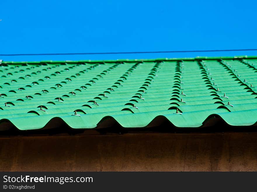 The roof is cover the architecture. The roof is cover the architecture