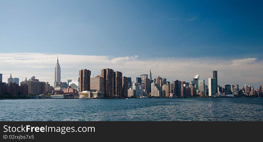 A shot of buildings in new york. A shot of buildings in new york