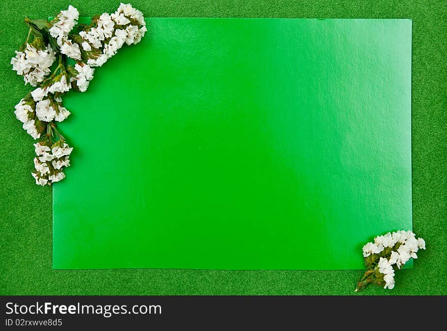 Green greeting card