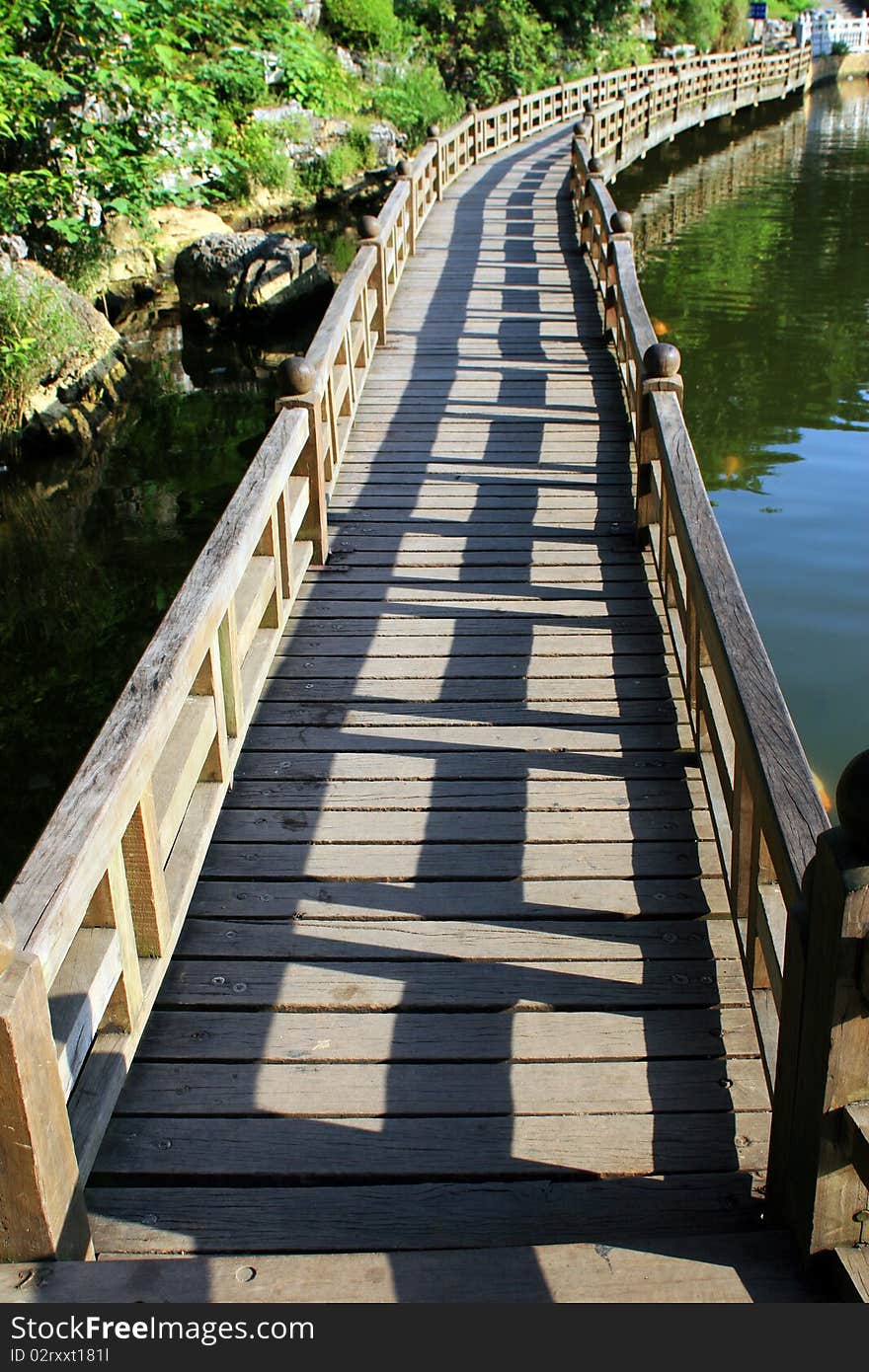 Wooden bridge Photo taken on:2010