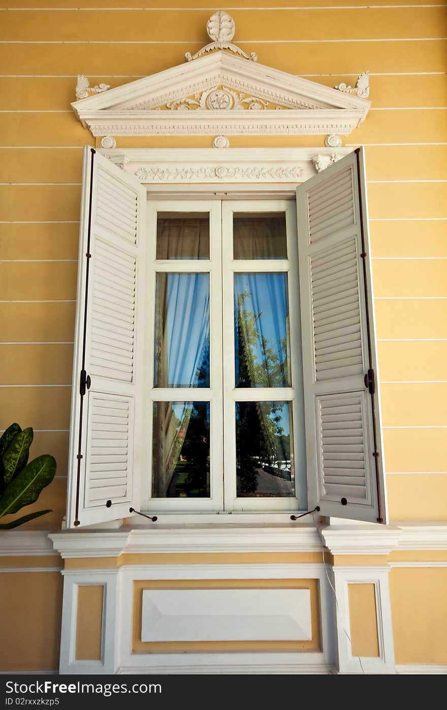 Ancient window in royal palace