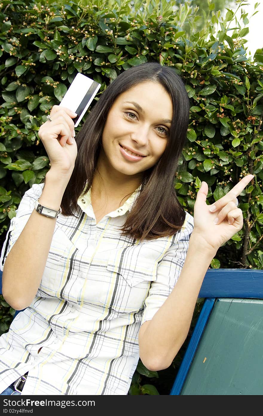 Young Woman With Credit Card