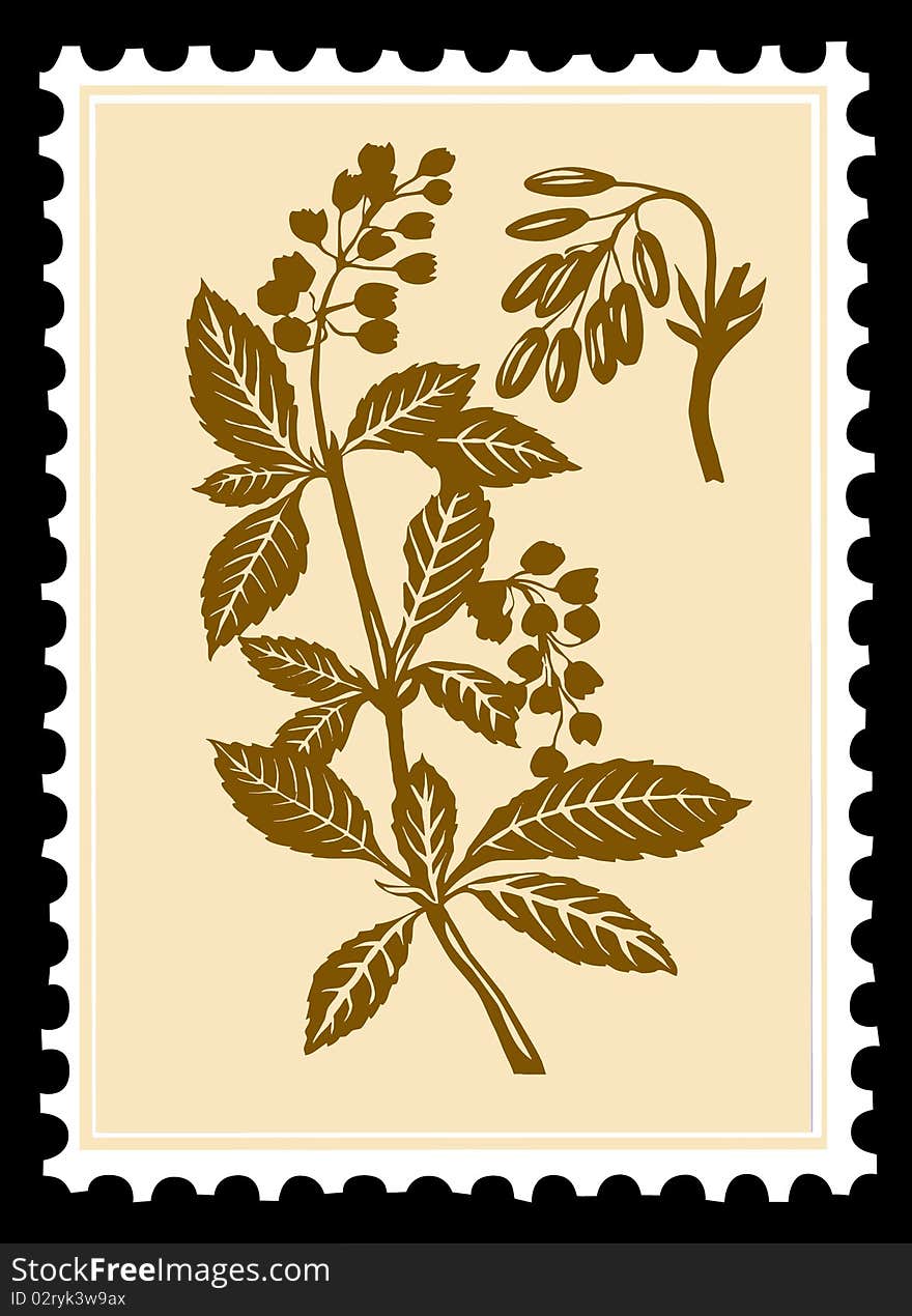 Vector postage stamps